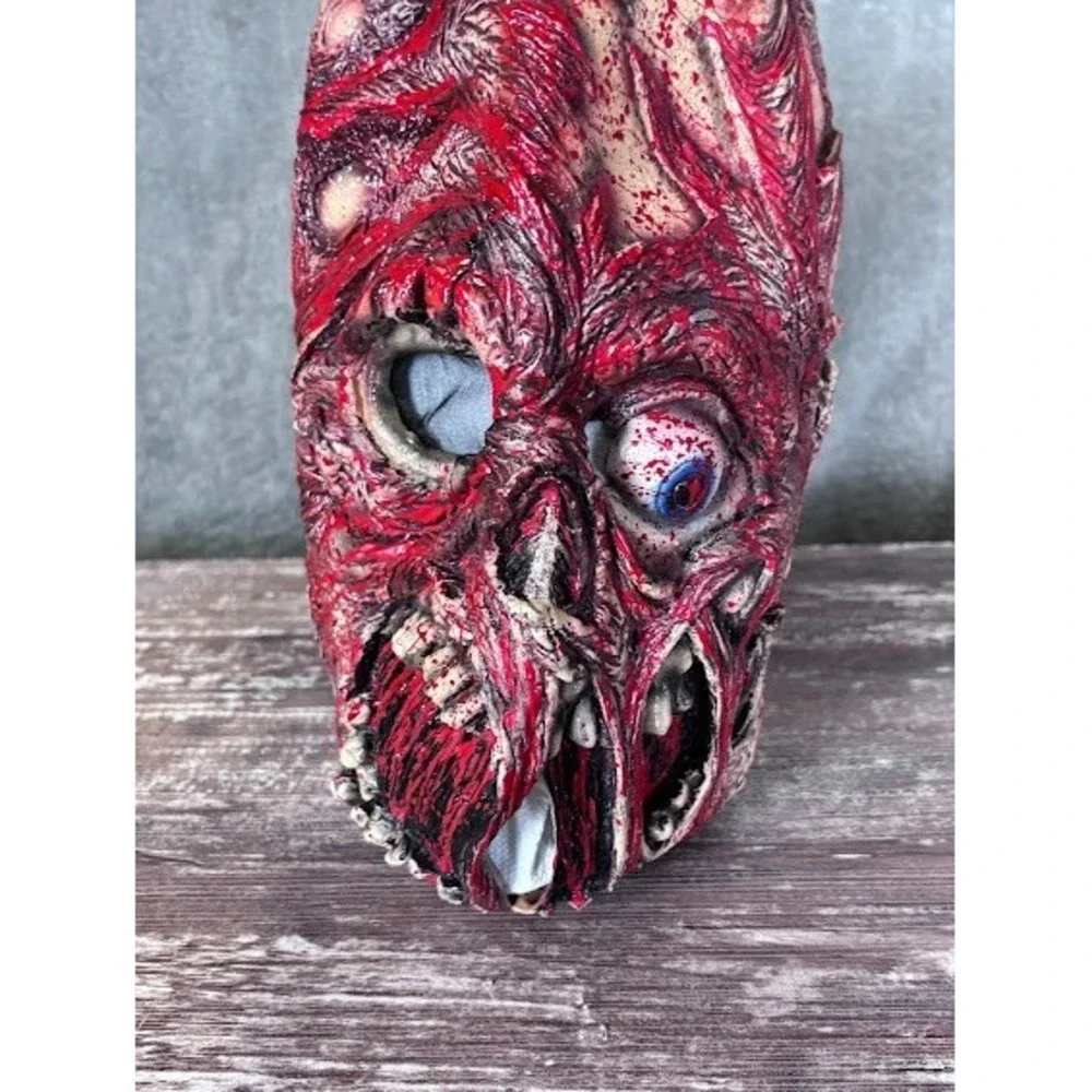 Vintage 2000 Mask Illusion Halloween‎ Undead Latex Mask Excellent Condition